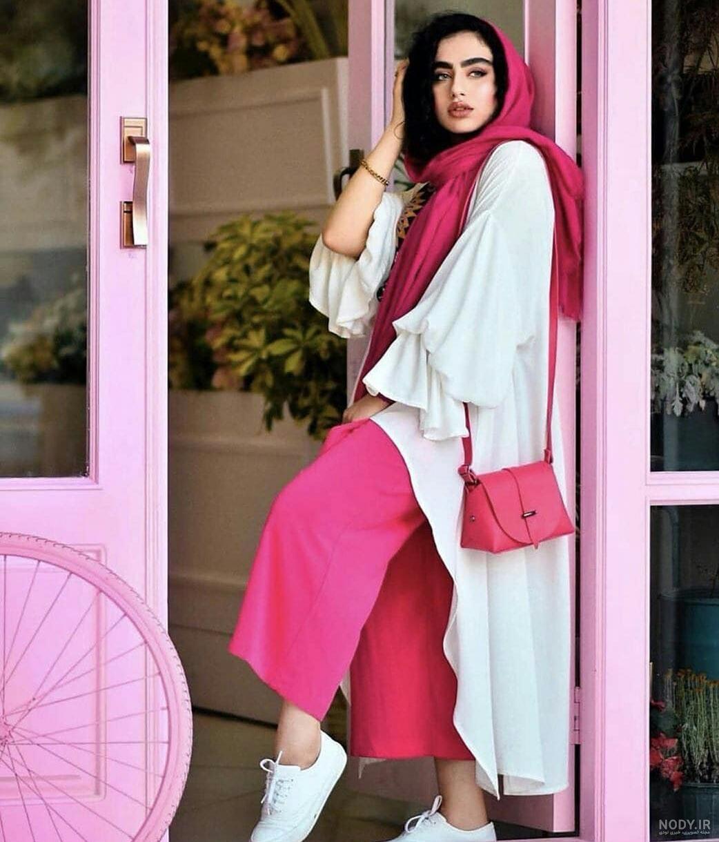 مدل مانتو کوتاه با شلوار گشاد