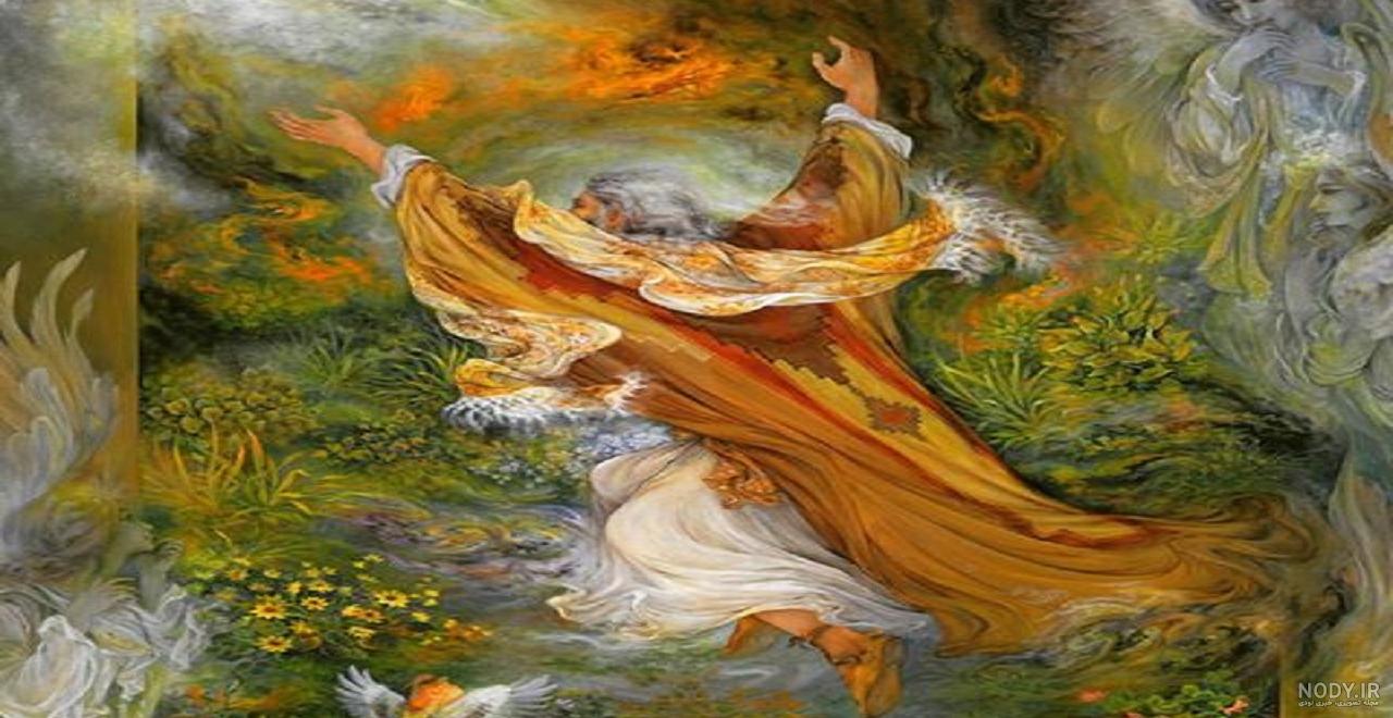 عکس حضرت ابراهیم در آتش واقعی