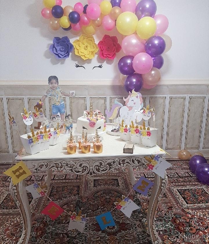 کیک تولد پسرانه یک سالگی بدون فوندانت