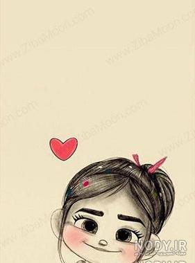 دانلود تصویر زمینه دخترانه عروسکی