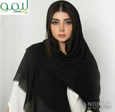 شال مشکی ساده