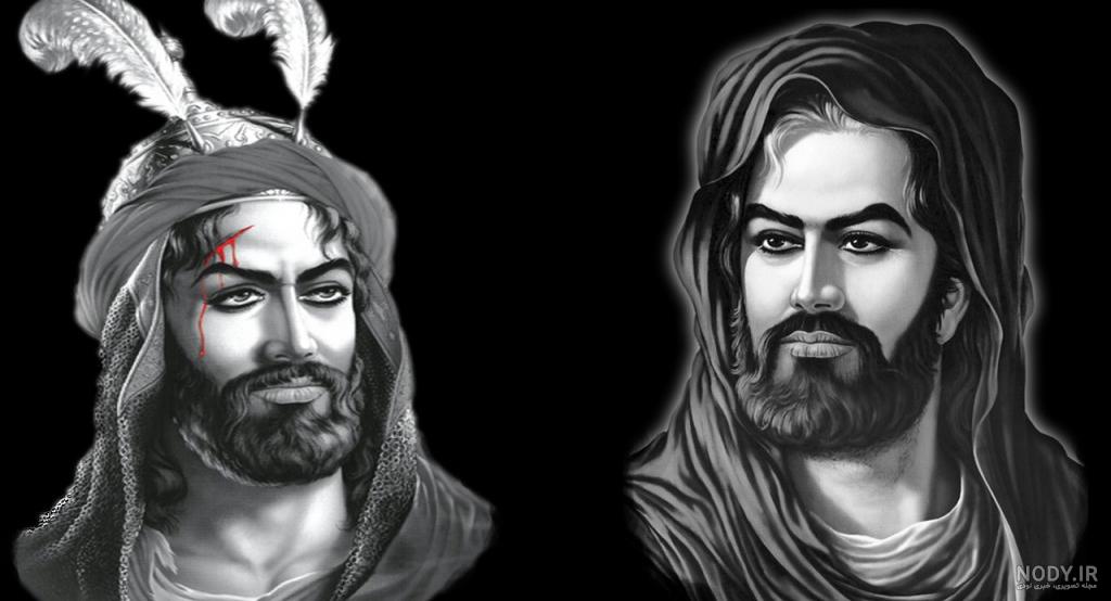 عکس حضرت ابوالفضل و امام حسین