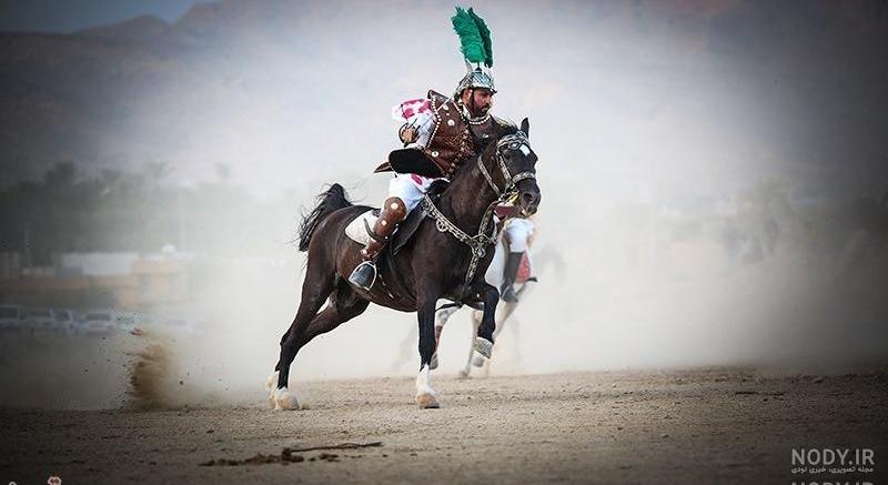 عکس حضرت عباس با اسب