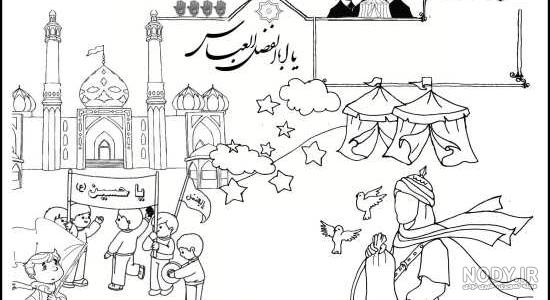 نقاشی بدون رنگ پسرانه