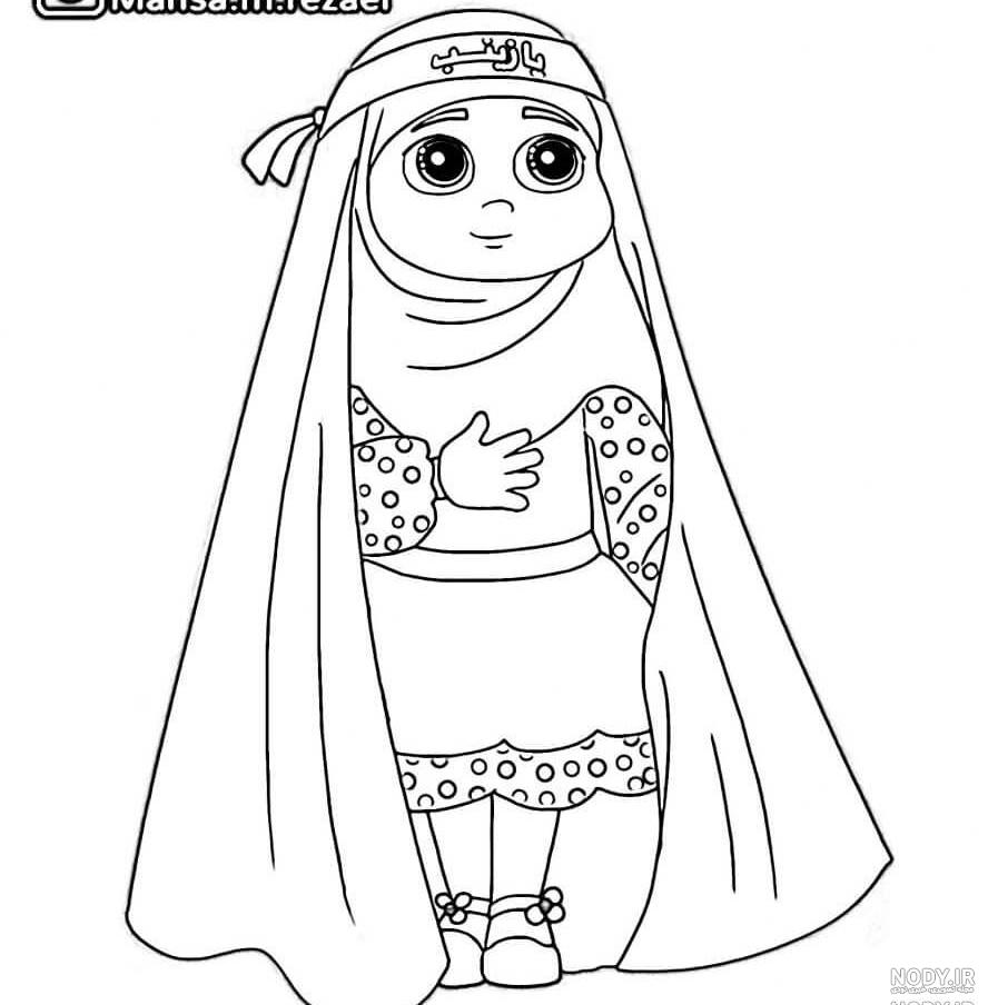 نقاشی برای رنگ آمیزی دخترانه