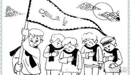 نقاشی دخترانه بدون رنگ
