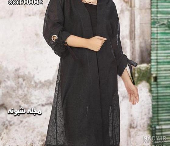 مانتو مشکی طلایی