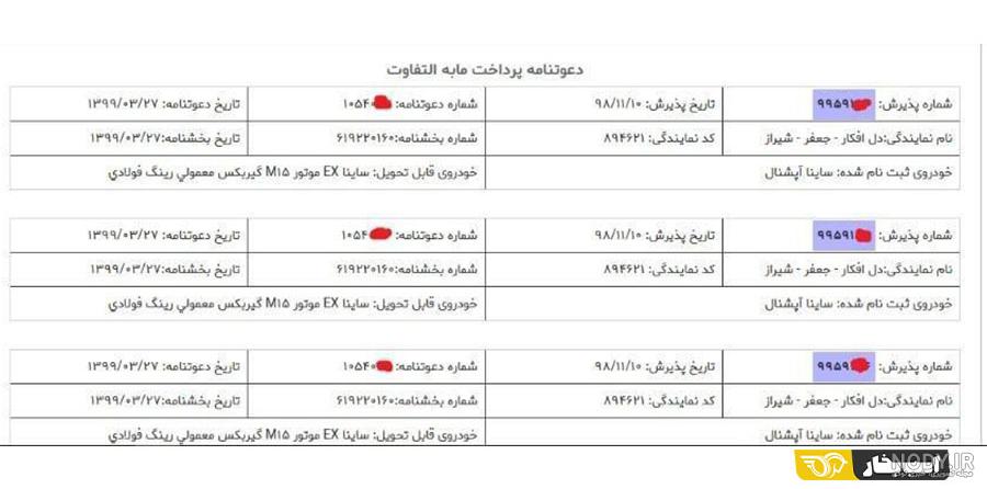 روشن شدن چراغ تحویل خودرو سایپا روشن شدن چراغ تحویل خودرو سایپا