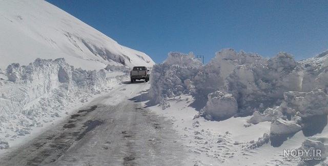 عکس برف گردنه چری عکس برف گردنه چری