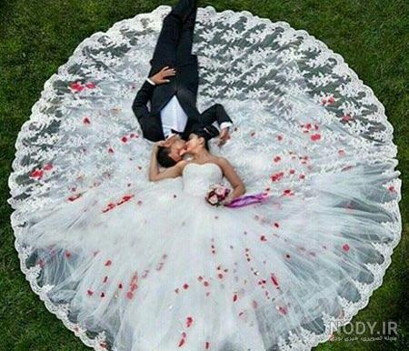 ژست عروس و داماد اسپرت