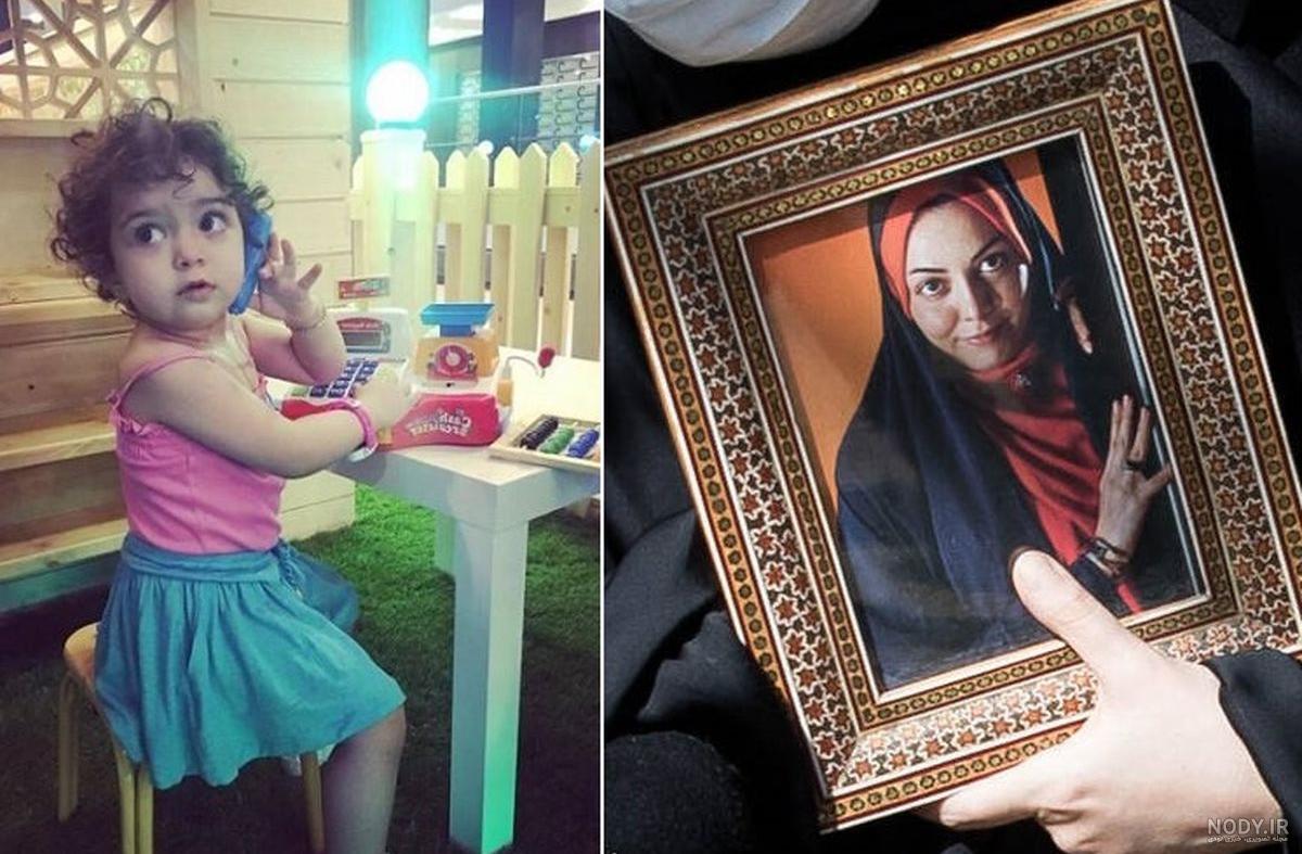 عکس دختر آزاده نامداری بعد از مرگ مادرش