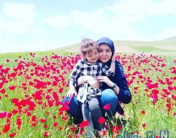 عکس دختر آزاده نامداری بعد مرگ مادرش