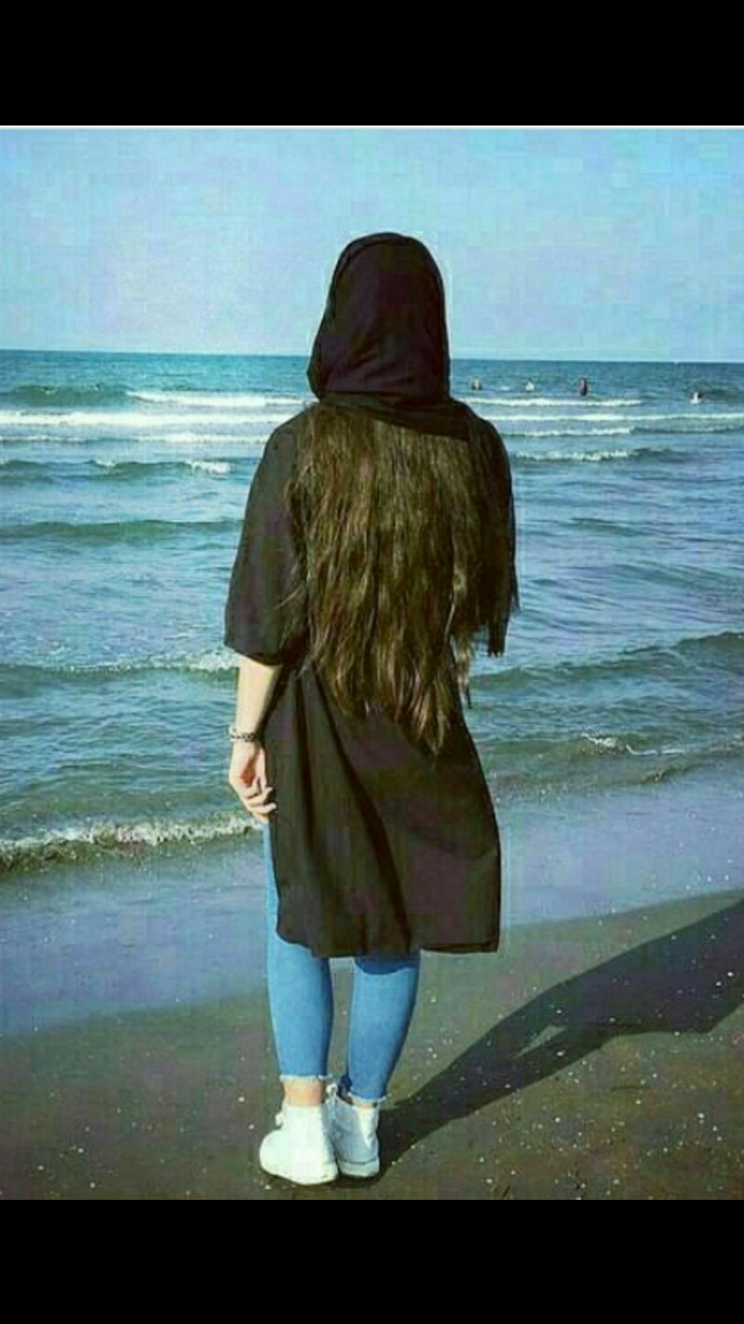 عکس دختر از پشت سر با مانتو برای پروفایل