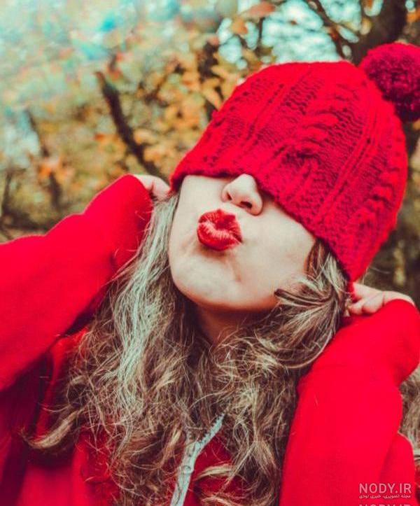 عکس دختر قرمز برای پروفایل