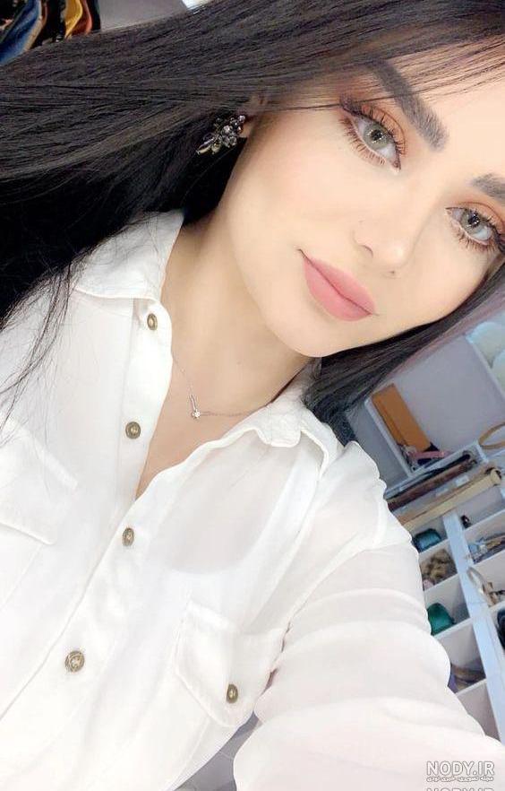 عکس دختر چشم و ابرو مشکی