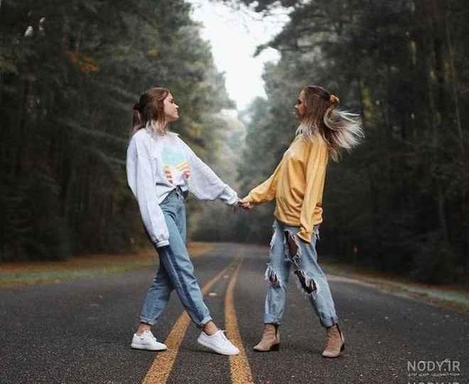 عکس دخترانه رفیق دونفره