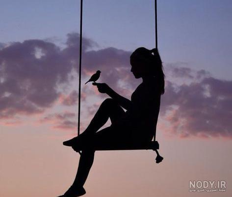 عکس یک دختر تنها برای پروفایل