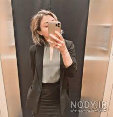 ژست عکس جلو آینه پسرانه