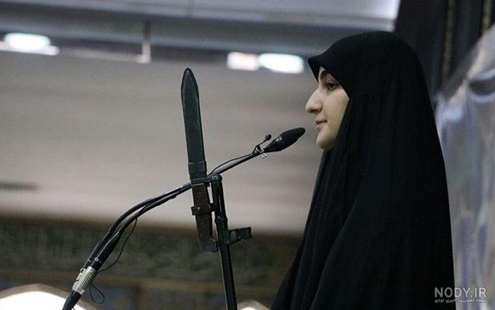 خواهر عماد مغنیه همسر سلیمانی