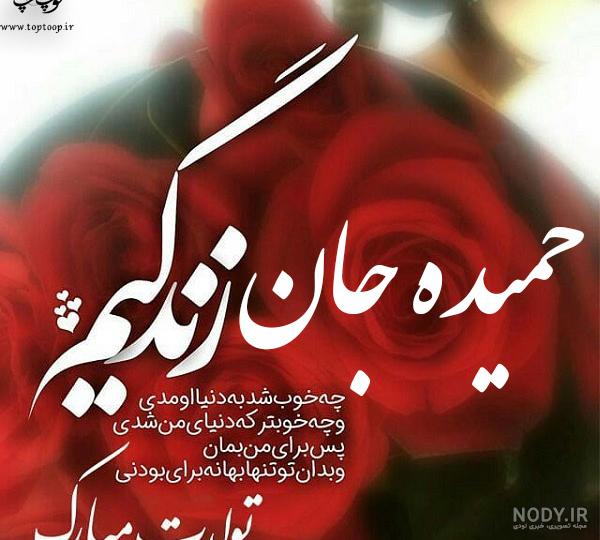 عکس کیک تولد اسم حمیده عکس کیک تولد اسم حمیده