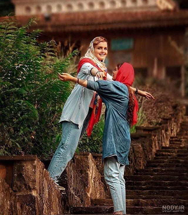 ژست عکس خواهر برادری اسپرت