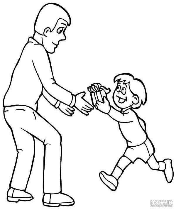 نقاشی پدر دختری