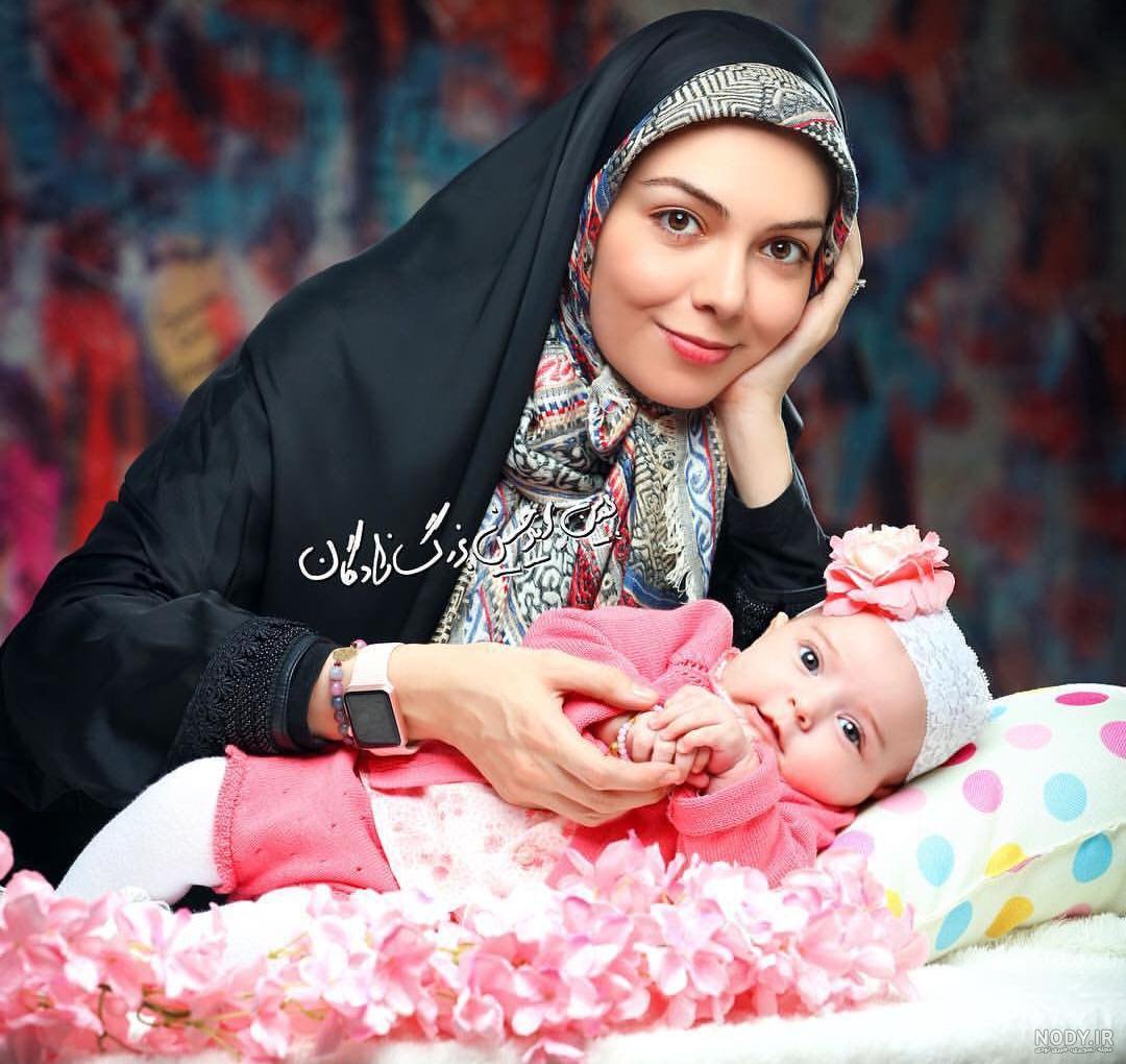 عکس های آزاده نامداری و دخترش
