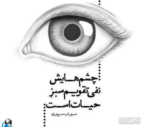 عکس نوشته های زیبای چشم