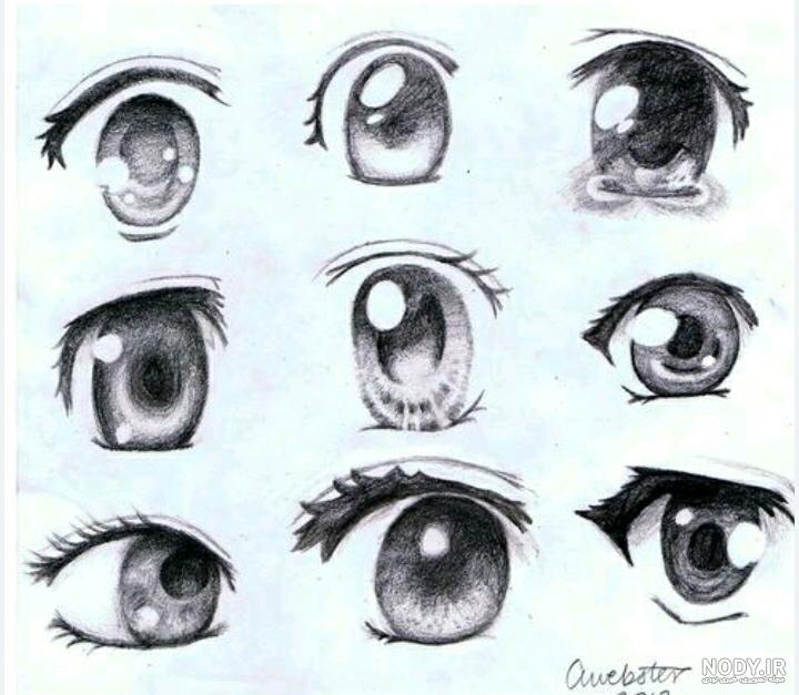 نقاشی دختر انیمه ای ساده