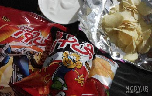 عکس فیک خوراکی چیپس و پفک