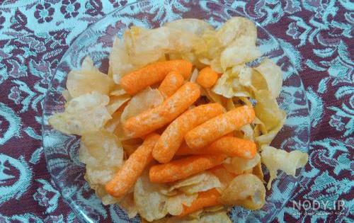 عکس فیک خوراکی چیپس و پفک