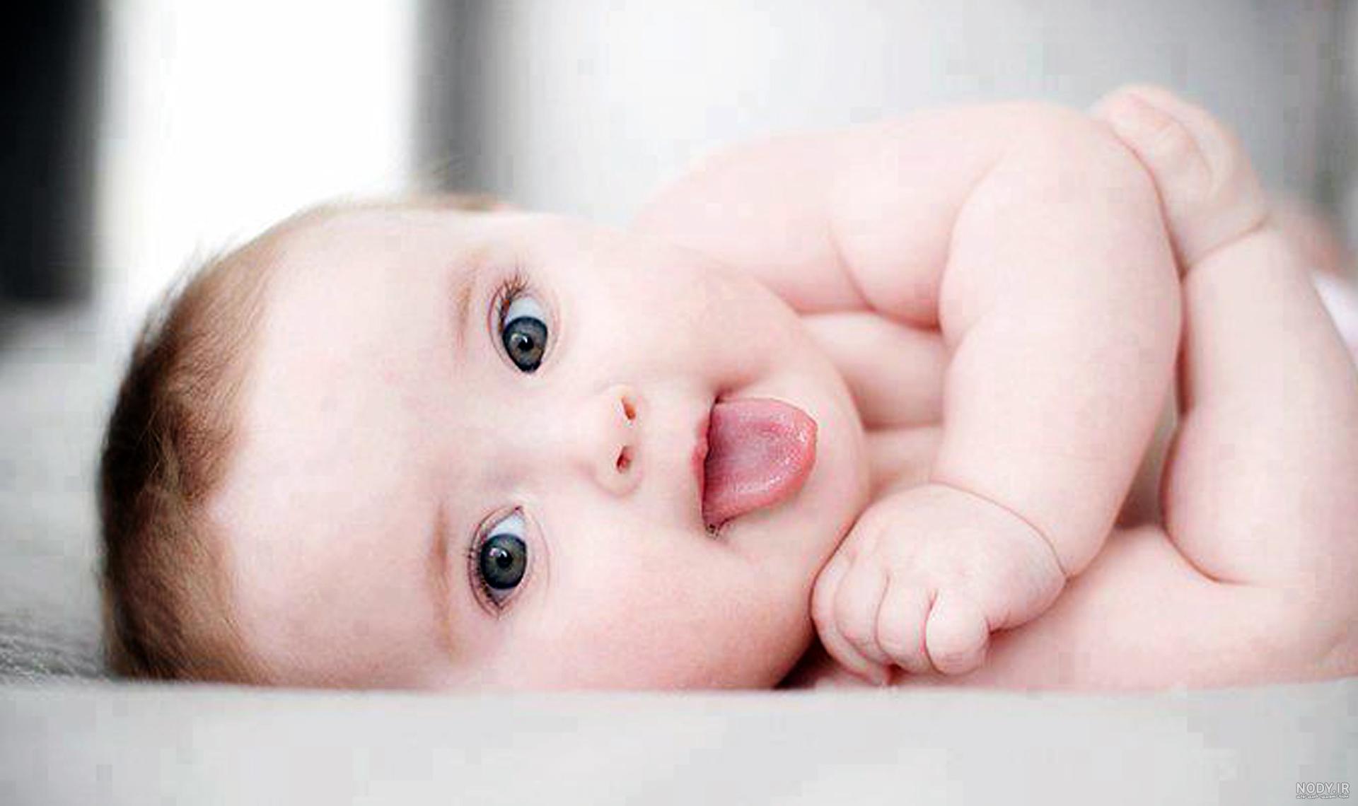 عکس بچه ی نوزاد بامزه