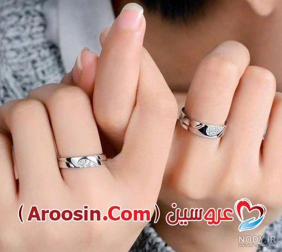 عکس حلقه نامزدی تک نگین عکس حلقه نامزدی تک نگین