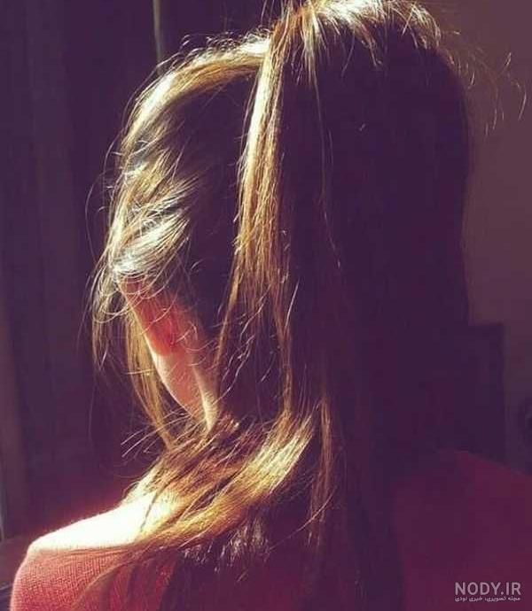 عکس دختر مو بلند در طبیعت