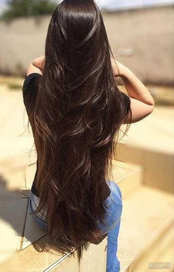 عکس دختر مو بلند طلایی