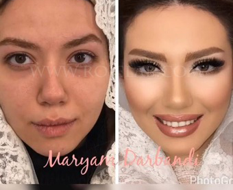 عکس قبل آرایش عروس عکس قبل آرایش عروس