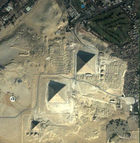 عکس هوایی اهرام ثلاثه مصر