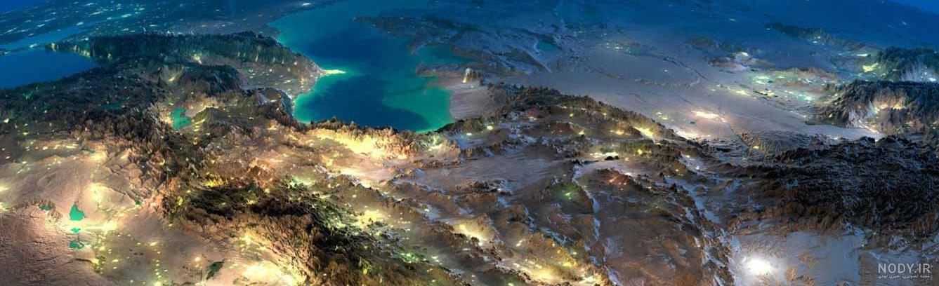 عکس هوایی ایران در شب عکس هوایی ایران در شب