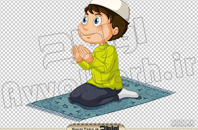 عکس پسر درحال نماز