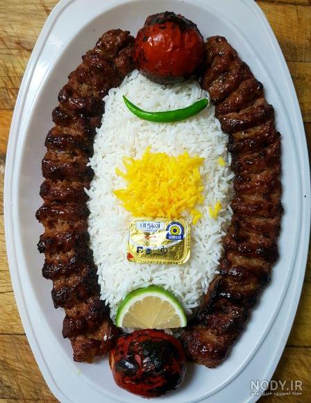 عکس کباب کوبیده روی منقل
