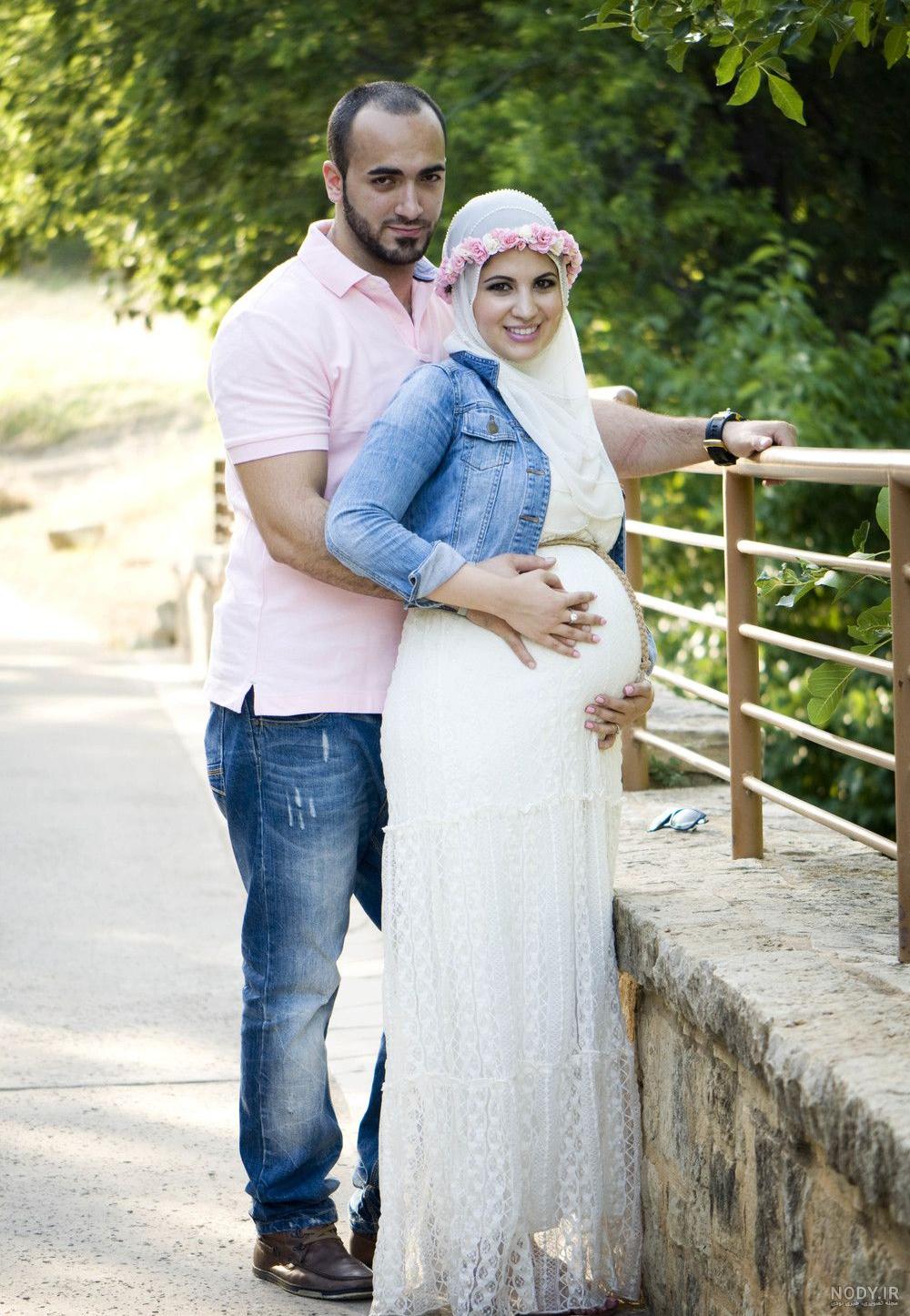 ژست عکس بارداری با حجاب ژست عکس بارداری با حجاب
