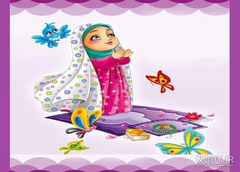 عکس زن در حال نماز خواندن