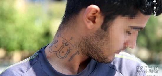 تاتو فروهر پشت گردن تاتو فروهر پشت گردن