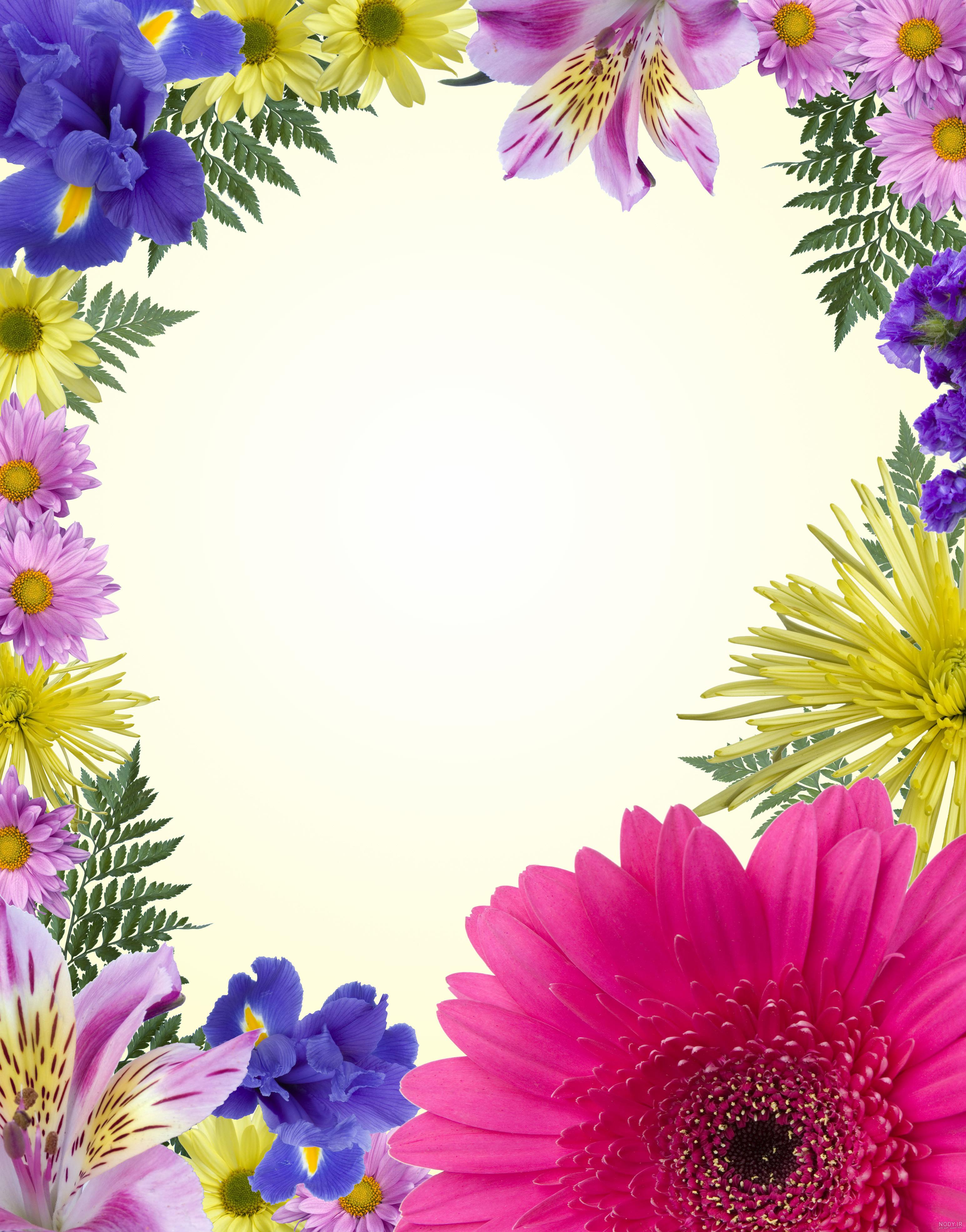 حاشیه گل برای متن