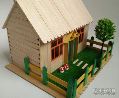 ساخت خانه کوچک با چوب بستنی ساخت خانه کوچک با چوب بستنی