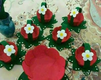 کاردستی سفره هفت سین با نمد