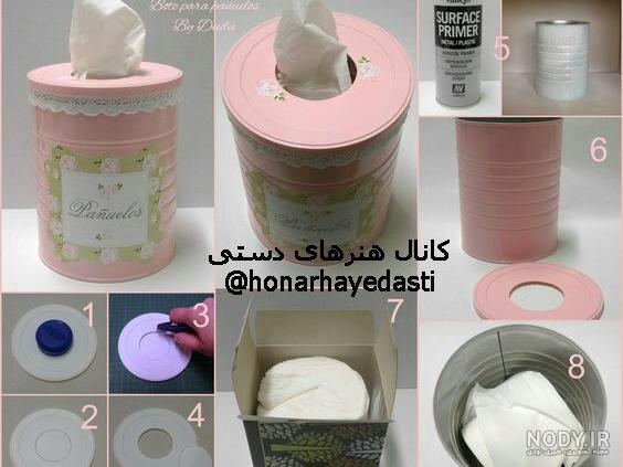 کاردستی قلک با قوطی شیر خشک کاردستی قلک با قوطی شیر خشک