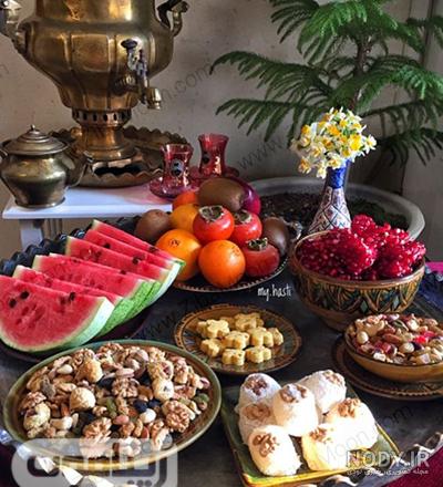 آموزش چیدن سفره شب یلدا آموزش چیدن سفره شب یلدا