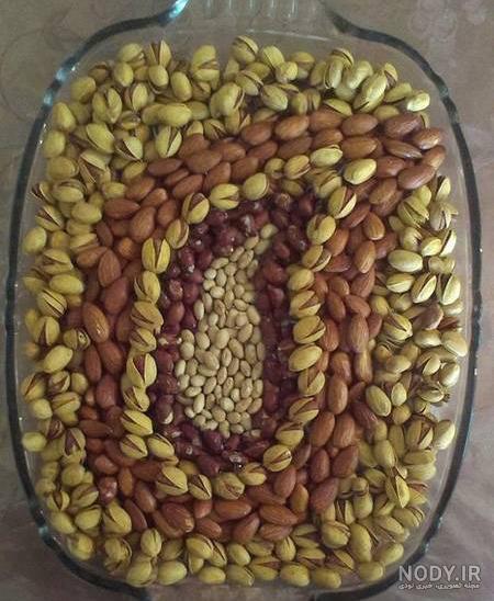 تزیین آجیل در تنگ شیشه ای