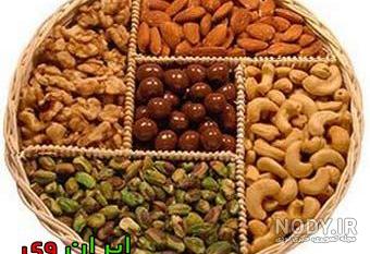 تزیین اجیل در ظرف شیشه ای